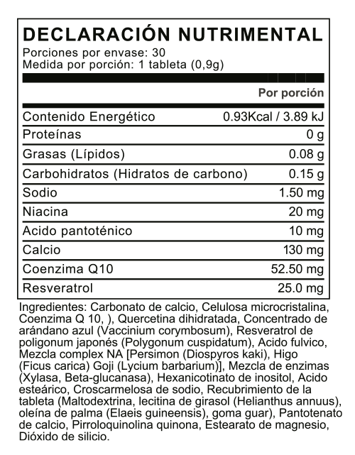 Declaración Nutrimental